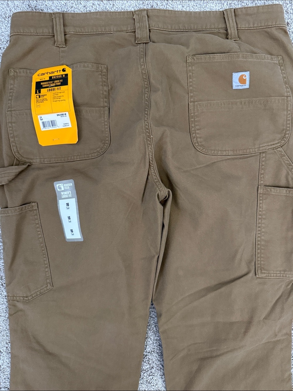 Carhartt Women's Rugged Flex Loose Fit Canvas Work Pants 16T NWT - Picture 4 of 6